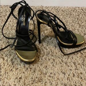Saint Laurent Paris strappy heels